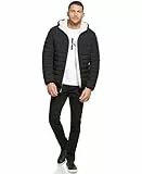 Calvin Klein Herren Mittelschwerer Puffer mit Sherpa-Futter Jacke, Schwarz Stretch, XL