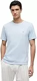 Tommy Hilfiger Herren T-Shirt Kurzarm Seasonal Solid Tee mit Rundhalsausschnitt, Blau (Sky Blue), L