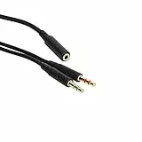 fasient1 Kopfhörerkabel für Computer,3,5mm Audio Kabel 2M Klinkenkabel geflochten Audioverlängerungskabel für Cloud Stinger/Cloud Mix/Cloud Alpha
