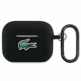 Lacoste LCAP2SLOK Hülle für AirPods Pro 2 Schwarz Silicone Croc Logo