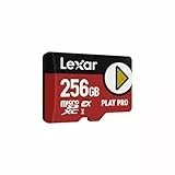 Lexar Play PRO MicroSDXC Express-Karte 256GB, bis zu 900MB/s Lesen, 600MB/s Schreiben, spieloptimiert, A2, 4K, Hochgeschwindigkeits-Speicherkarte für Handheld-Konsolen, Switch, tragbare Gaming-Geräte