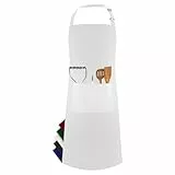LEFUNDA® Stück Kochschürze Wasserdicht Schürze mit 3 Taschen Verstellbare Grillschürze mit langen Bändern Küchenschürze für Männer Damen Küche BBQ Restaurant Café