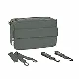 LÄSSIG Baby Kinderwagenorganizer Umhängetasche Kinderwagentasche inkl. Kinderwagenbefestigung/Casual Buggy Organizer Bag olive