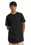 Urban Classics Herren Shaped Long Tee T-Shirt, Schwarz (black), XL