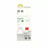 Schneider Electric FI-/Leitungsschutzschalter Resi9, 1-polig+N, 16A, 30mA, B-Charakteristik, Typ A, 6kA, grau, Artikelnummer R9D01616, 1 Stück