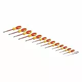 Bosch Professional gemischtes VDE-Schraubendreher-Set (mit einpoligem Phasenprüfer – 14-teilig, in L-BOXX)