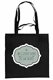 infinite by GEDA LABELS Unisex Tasche was stimmt denn mit dir Nicht Schultertasche, schwarz