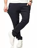 DAILY COTTON Herren Chino Hose Performance Pants Super Stretch Stoffhose Business & Freizeit Bequeme Baumwolle Chinohose - C-3055-Navy-W36/L34