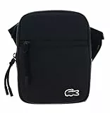 Lacoste Herren Umhängetasche S Flat Crossover Bag, Handtasche,Schultertasche,Cross-Body,Noir (P00),Einheitsgröße (One Size)