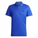 adidas Herren Train Essentials Training Polo Shirt, Lucid Blue/Black, XL