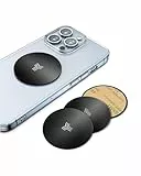 YOSH Metallplatten (4 runde), 4 Plättchen mit einem 3M-Kleber für magnetische Universal-Autohalterung/Smartphone-Halterung für Autohalterung/magnetischer Ständer