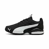PUMA Unisex Electro SL Straßenlaufschuh, Schwarz Weiß Silber, 45 EU, Puma Schwarz Puma Weiß Puma Silber, 46 EU