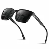 gesruny ㅤ Polarisiert-Sonnenbrille-Herren-Damen-Sonnenbrillen-Unisex-Schwarz-UV400-Retro-Vintage-Klassisch-Golf-Fahren-Angeln-Reisebrille-Outdoor-Sportarten Mode Sonnenbrille,grey