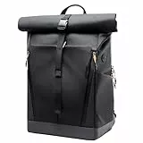 Inateck Laptop RollTop Rucksack Herren Damen 25L, Spritzwassergeschützt Schulrucksack Reiserucksack Stylische Tagesrucksack mit 17 Zoll Laptopfach, für Freizeit Job Sport Reisen