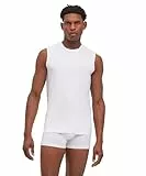 FALKE Herren Unterwäsche Daily Comfort Multipack Muscle Shirt M S/l Sh Baumwolle atmungsaktiv 2 Stück, Weiß White 2000, M