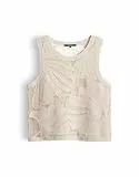 someday Damen Sweatshirt | Häkeltop aus nachhaltigem BCI Cotton Slim Fit Natural Glaze, 40