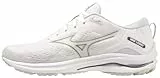 Mizuno Herren Wave Lagacy Sneaker, Weiss/opulenter Garten, 42 EU