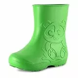 Ladeheid Gummistiefel Kinder EVA federleichte Regenschuhe für Jungen und Mädchen LA-CA-10 (Grün, 24/25 EU)