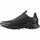 Salomon Alphacross 5 Gore-Tex wasserdichte Herren Trail-Laufschuhe, Starker Grip, Wasser- und Wetterschutz, Anhaltender Komfort, Black, 47 1/3