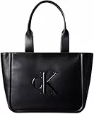 Calvin Klein Damen Tote Bag Tasche Bold Medium mit Logo, Schwarz (Black), Einheitsgröße