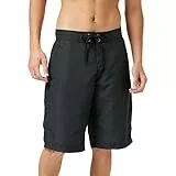 Urban Classics Herren Board Bermuda Shorts Badehose, Schwarz, XL