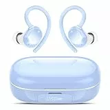 Lekaby Bluetooth Sports Headphones, Wireless Bluetooth 5.3 Headphones with HD Mic, 128 Hours Playtime with LED Display, Deep Bass, IP7 Waterproof Earphones Ear Hooks for Work, Study, Sports