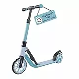 HUDORA BigWheel® 180 Advanced Junior - Hochwertiger & sicherer Kinder Roller ab 3 Jahre - Zusammenklappbarer Cityroller mit Reflektoren - Höhenjustierbarer Scooter für Jungen & Mädchen bis 60 kg, blau