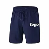Benutzerdefinierte Logo- Gedruckt Baumwollshorts Hose Gerade Tasche Oversize Herren Sommerhose Color3,M