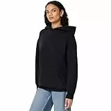 Amazon Essentials Damen Oversize Fleece-Kapuzenpullover, Hoodie, Schwarz, XL