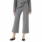 The Drop Bernadette Pull-on Loose Fit Cropped Sweater Pant Hose, Kohlegrau, M