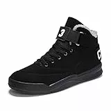 K DUORO Herren Sneaker Mode high Turnschuhe Outdoor Leichtgewichts Männer Fitnessschuhe Walking Schuhe (Schwarz-P, 39)