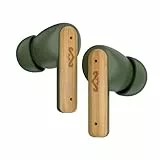 Marley Little Bird True Wireless Bluetooth Kopfhörer – IPX4 Kopfhörer kabellos mit Mikrofon, 24 Stunden Wiedergabezeit, In-Ear Ohrhörer klein, USB-C-Schnellladecase, Grün