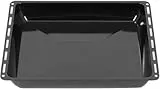 ICQN Tiefes Backblech 45,5 × 37,5 × 6 cm, Kompatibel mit Bosch, Siemens, Constructa & Neff, Emaillierte Fettpfanne für Backofen & Herd