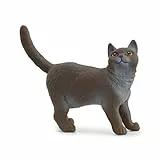 SCHLEICH 13973 Britische Kurzhaar Katze, ab 3 Jahren, Farm World - Spielfigur, 2 x 6 x 4 cm