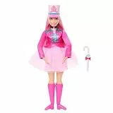 Barbie im Nussknacker Daisy Ballerina-Puppe im rosa Kleid und Hut mit beweglichen Knöcheln und Zuckerstangen-Stab, JLW52