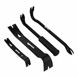 Amazon Basics Stemmeisen und Nagelzieher, 4 stück, 1er-Pack, Schwarz