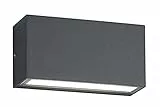 Trio Leuchten Trent 226960242 LED Außen Wandleuchte, Aluminium, 10 Watt, Anthrazit