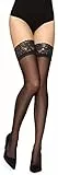 Merry Style Damen transparent Strümpfe MS 200 15 DEN (Schwarz, M-L (40-44))