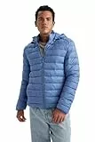 DeFacto Herren Winterjacke - Übergangsjacke, Mantel und Pufferjacke Slim Fit Hooded