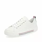 Remonte Damen Low-Top Sneaker D0900, Frauen Halbschuhe,lose Einlage,straßenschuhe,Strassenschuhe,Sportschuhe,Freizeitschuhe,Weiss (80),41 EU