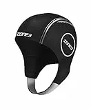ZONE3 Unisex Gorro Natación Neopreno Badekappe Aus, Schwarz/Silber, M EU