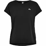Only Play Damen Onpaubree Loose Training Tee - Opus Sporttop, Schwarz, M EU