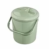 Rotho Babydesign, Bella Bambina, Windeleimer geruchsdicht ohne Nachfüllkassetten, umweltfreundlich & hygienisch, ideal für Wickeltisch & Kinderzimmer, 26×23×37 cm (L×B×H), Grün