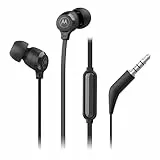 Motorola Sound Earbuds 3-S | In-Ear-Kopfhörer mit Mikrofon | Anti-Tangle-Kabel, tiefem Bass und ergonomischem Design mit bequemer Passform | 3,5 mm | Schwarz