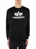 ALPHA INDUSTRIES Herren Basic Sweater Pullover, Schwarz (Schwarz 03), L