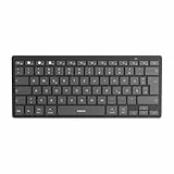 Inateck Bluetooth-Tastatur,Kabellose Funktastatur mit 3 Bluetooth,Ultraslim QWERTZ,Vergrößerte Tastenkappen,für iPad Pro/Air/Mini/10.9/10.2/9.7/Windows/Android/IOS, Ergonomisches Design, KB01003