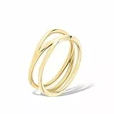Liebeskind Berlin Ring LJ-1625-R-58 aus Edelstahl in IP Gold
