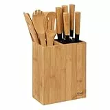5 five simply smart 5five - block 5 messer & 5 utensilien mit bambusgriff