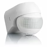 SEBSON Bewegungsmelder Aussen IP44, Aufputz, Wand Montage, programmierbar, Infrarot Sensor, Reichweite 12m / 180°, LED geeignet, schwenkbar, 3-Draht