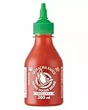 FLYING GOOSE Sriracha Chilisauce, das Original, scharf, grüne Kappe, scharfe Würzsauce aus Thailand, 1 x 200 ml